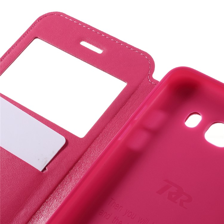 ROAR CORÉIA Noble View Leather Shell Stand para Samsung Galaxy J7(2016) J710 - flecha-7