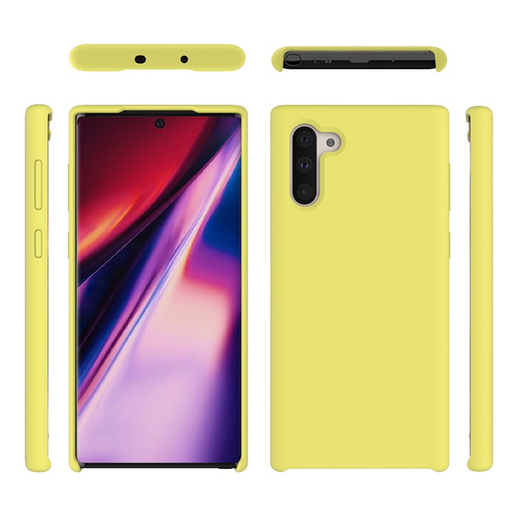 Soft Silicone Mobile Phone Case Shell for Samsung Galaxy Note 10 - Yellow-2