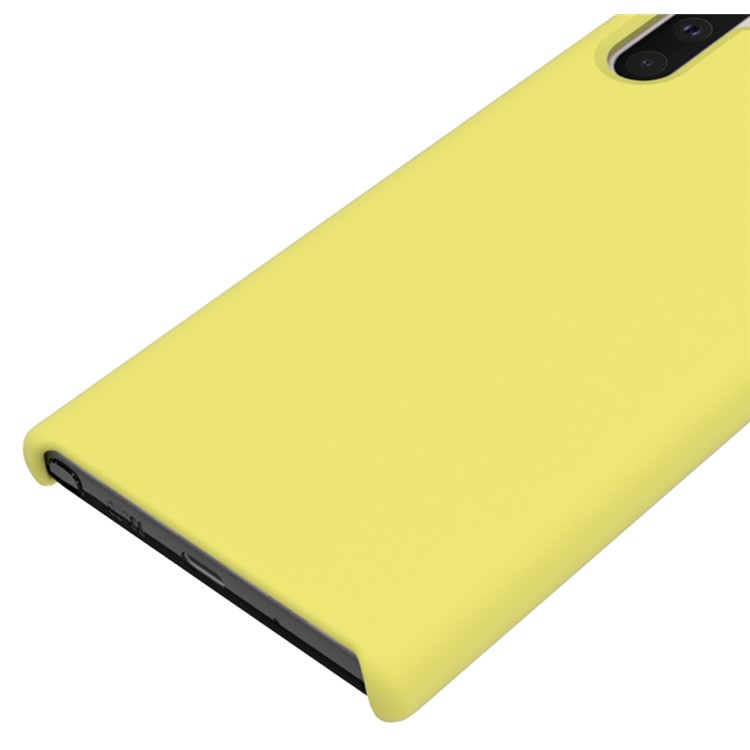 Soft Silicone Mobile Phone Case Shell for Samsung Galaxy Note 10 - Yellow-3