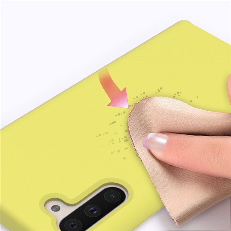 Soft Silicone Mobile Phone Case Shell for Samsung Galaxy Note 10 - Yellow-5