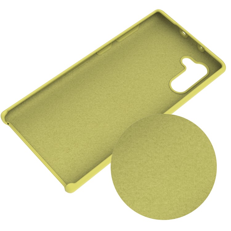 Soft Silicone Mobile Phone Case Shell for Samsung Galaxy Note 10 - Yellow-6