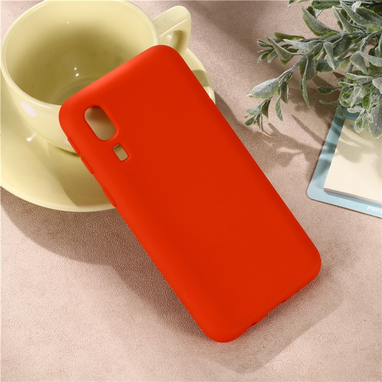 Liquid Silicone Phone Shell for Samsung Galaxy A2 Core - Red-5