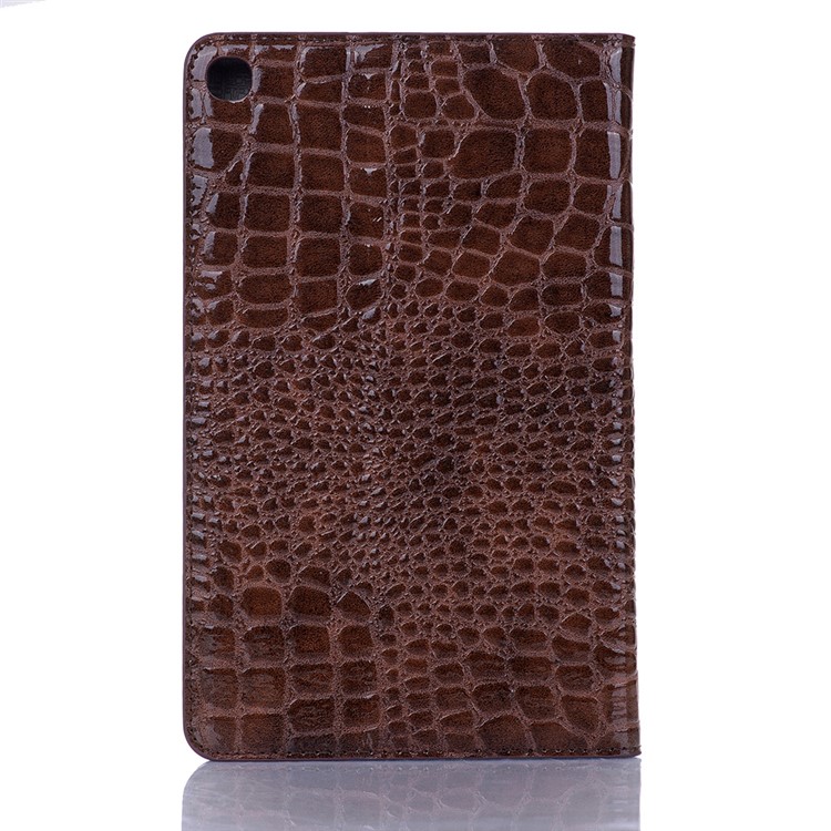 Crocodile Surface Leather Wallet Stand Tablet Case Covering for Samsung Galaxy Tab A 8.0 Wi-Fi (2019) T290/ LTE T295 - Brown-2
