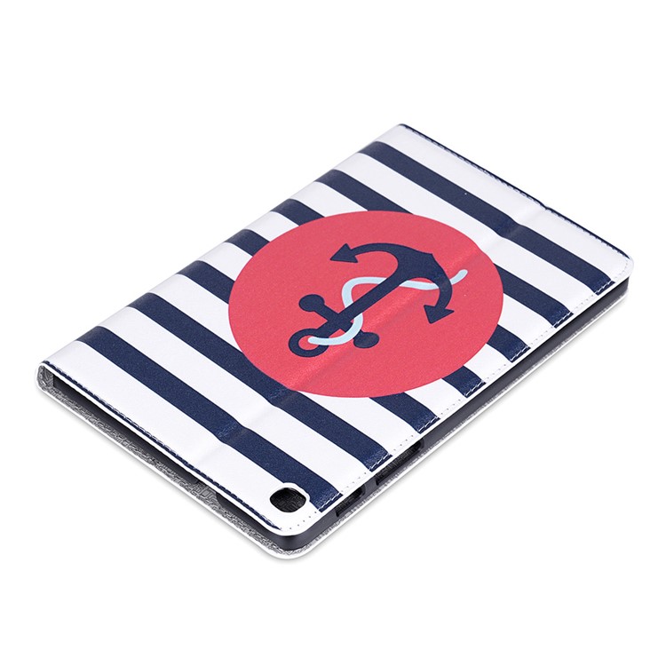 Carteira De Impressão Padrão Ficar Tampa Da Tabuleta De Couro Para Samsung Galaxy Tab A 8.0 Wi-fi (2019) SM-T290 / T2953D - Âncora-3