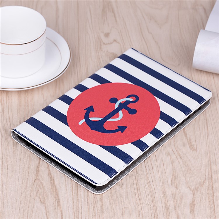 Carteira De Impressão Padrão Ficar Tampa Da Tabuleta De Couro Para Samsung Galaxy Tab A 8.0 Wi-fi (2019) SM-T290 / T2953D - Âncora-8