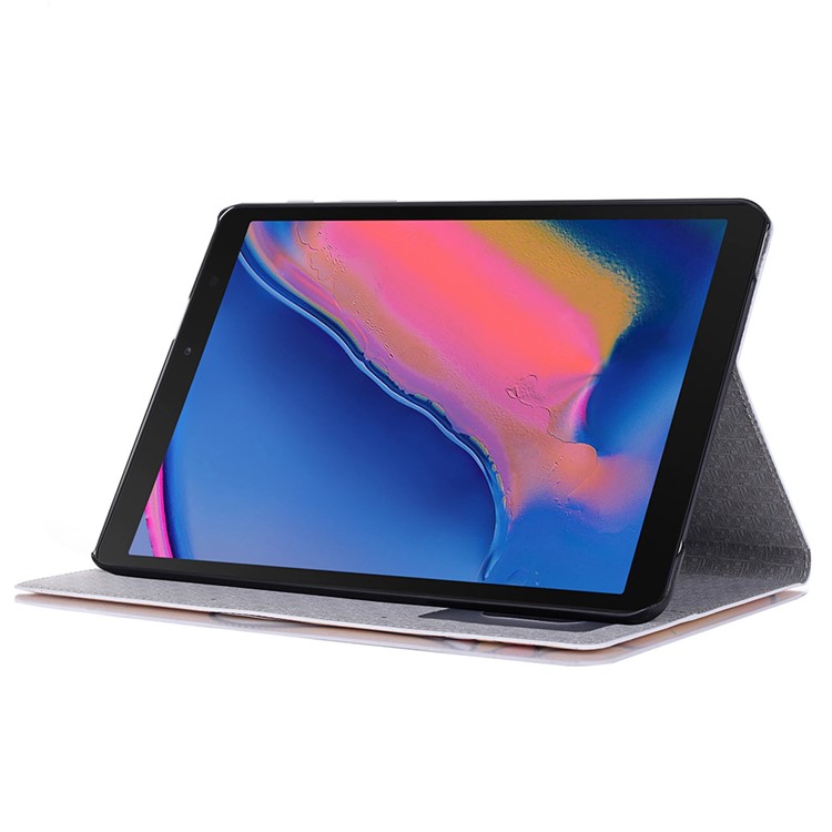 Funda De Tableta De Cuero Con Soporte De Impresión De Patrón Para Samsung Galaxy Tab A 8.0 Wi-fi (2019) SM-T290 / T2953D - Perro-5