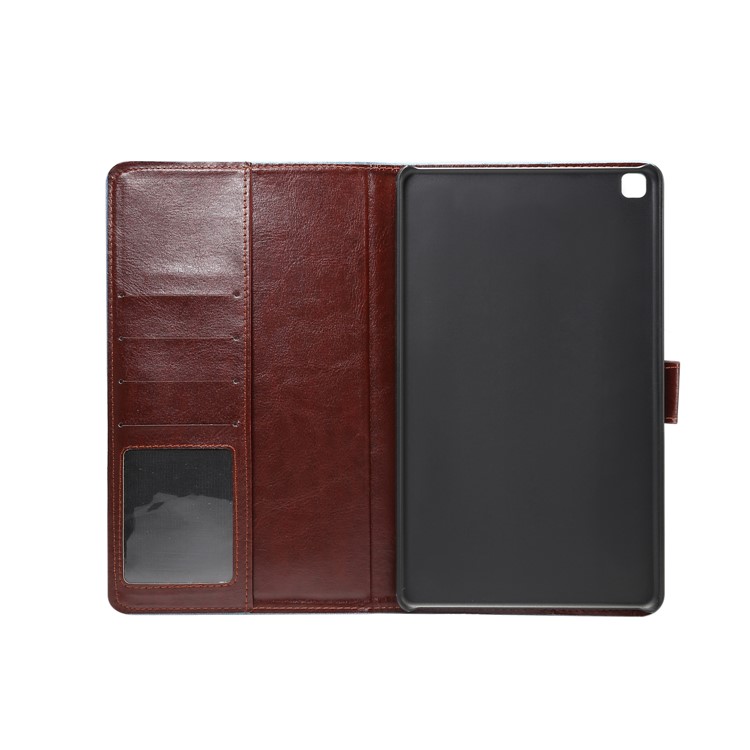 Flower Cloth Skin PU Leather + PC Wallet Tablet Casing for Samsung Galaxy Tab A 8.0 Wi-Fi (2019) T290/LTE T295 - Black-4
