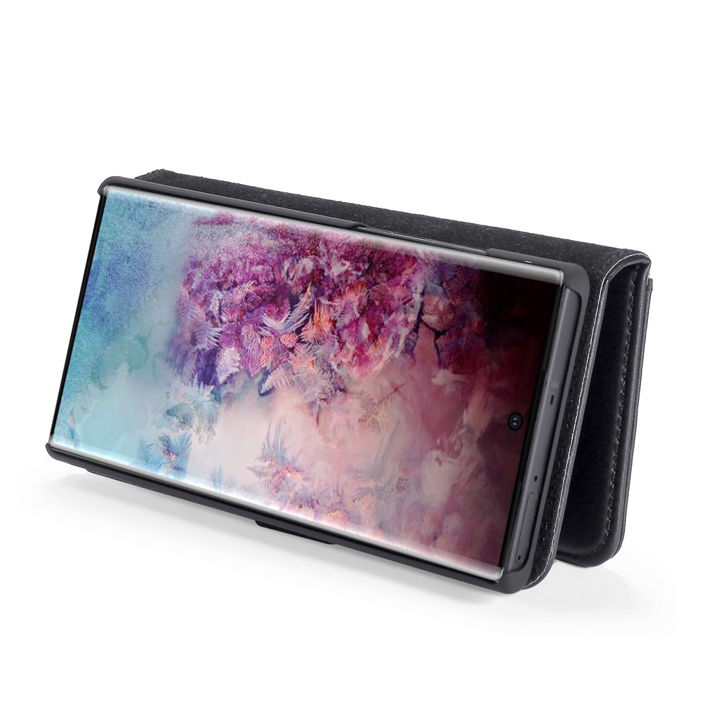 DG.MING Phone Case for Samsung Galaxy Note 10 Plus/Note 10 Plus 5G Detachable 2-in-1 Wallet Split Leather + PC Back Cover - Black-7