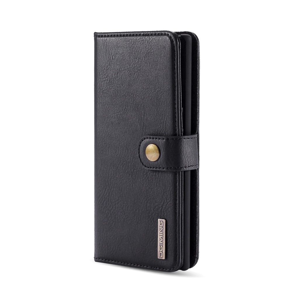 DG.MING Phone Case for Samsung Galaxy Note 10 Plus/Note 10 Plus 5G Detachable 2-in-1 Wallet Split Leather + PC Back Cover - Black-8