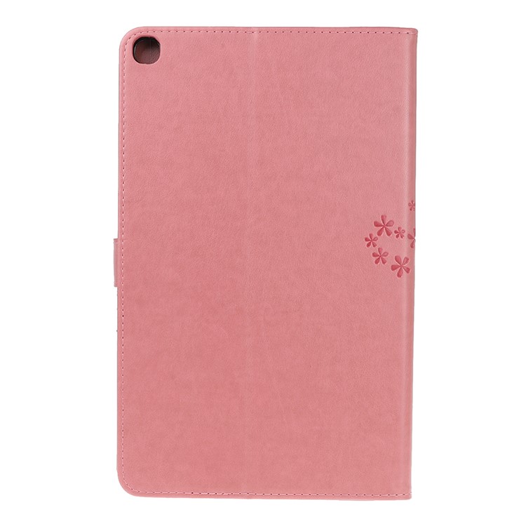 Funda De Tableta Con Soporte De Billetera De Piel De árbol De Búho Para Samsung Galaxy Tab A 10.1 (2019) / T515 (lte) / T510 (wi-fi) - Rosado-4