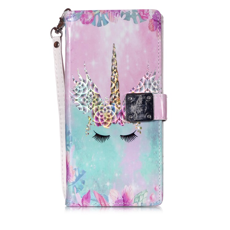 Pattern Printing Leather Wallet Case for Samsung Galaxy Note 10 Plus / Note 10 Plus 5G - Unicorn-3
