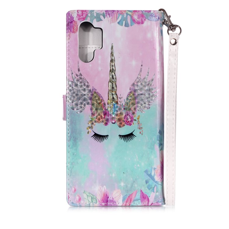 Pattern Printing Leather Wallet Case for Samsung Galaxy Note 10 Plus / Note 10 Plus 5G - Unicorn-4