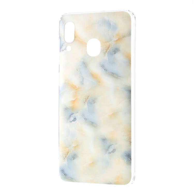 Marble Pattern IMD TPU Phone Case Cover for Samsung Galaxy A30/ Galaxy A20 - Blue-2