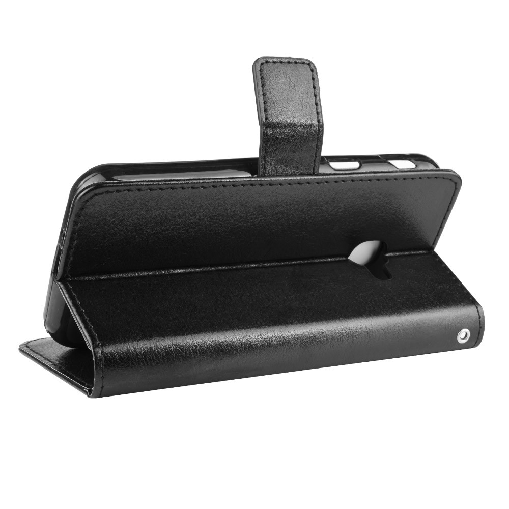 Crazy Horse Leather Wallet Cover for Samsung Galaxy Xcover 4 G390F/Galaxy Xcover 4s G398F - Black-5