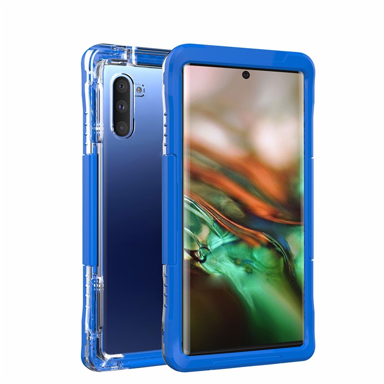 Carcasa Impermeable Para Teléfono Móvil PC + TPU Para Samsung Galaxy Note 10 - Azul-1