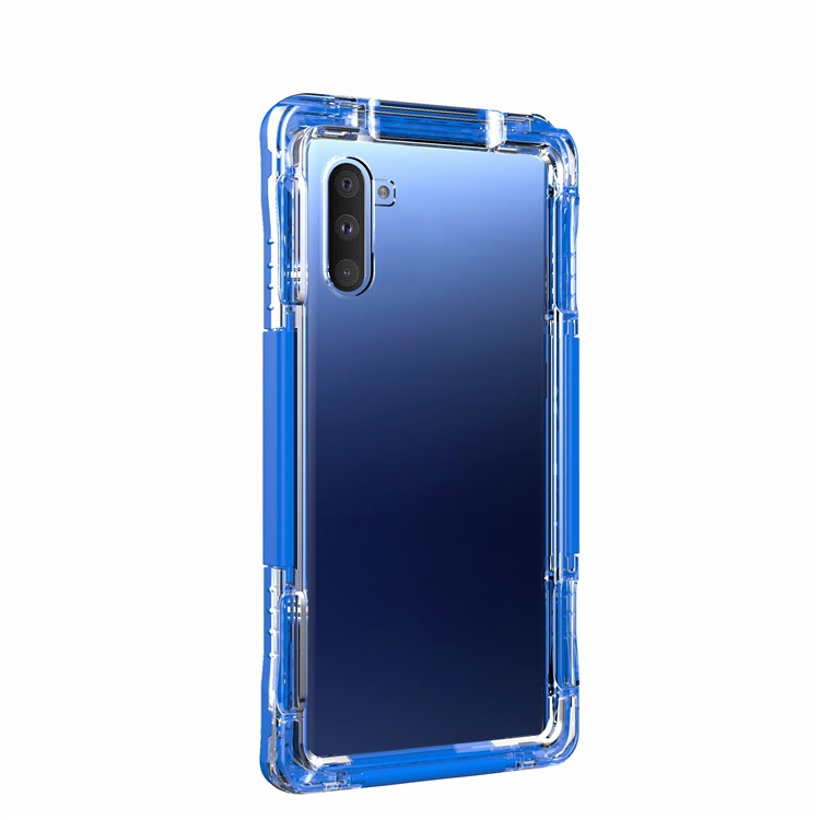 Carcasa Impermeable Para Teléfono Móvil PC + TPU Para Samsung Galaxy Note 10 - Azul-2