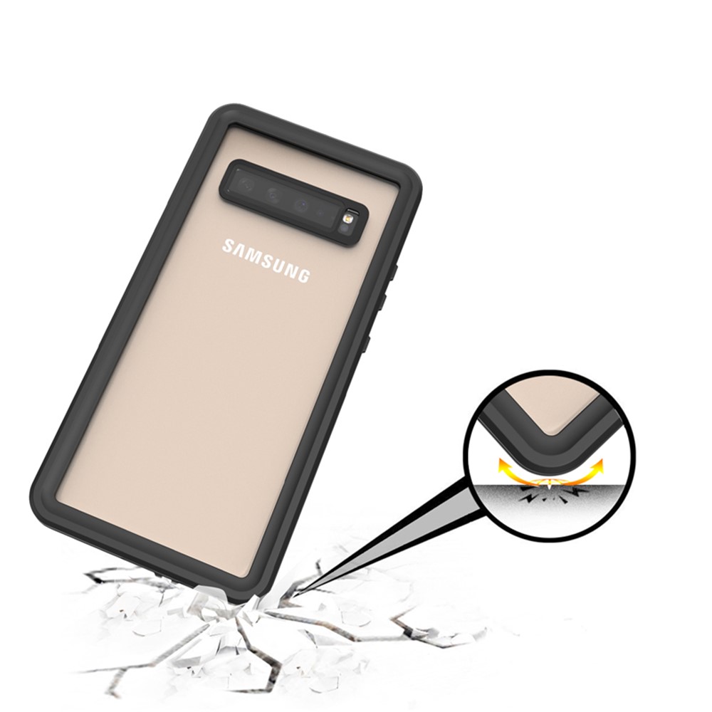 REDPEPPER IP68 Waterproof Cell Phone Case with Fingerprint Unlock Clear Back Cover for Samsung Galaxy S10 5G-10