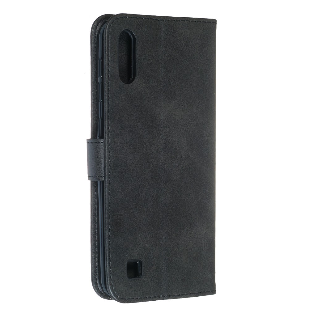 Zipper Pocket Wallet Stand Flip Leather Phone Case for Samsung Galaxy A10/Galaxy M10 - Black-8