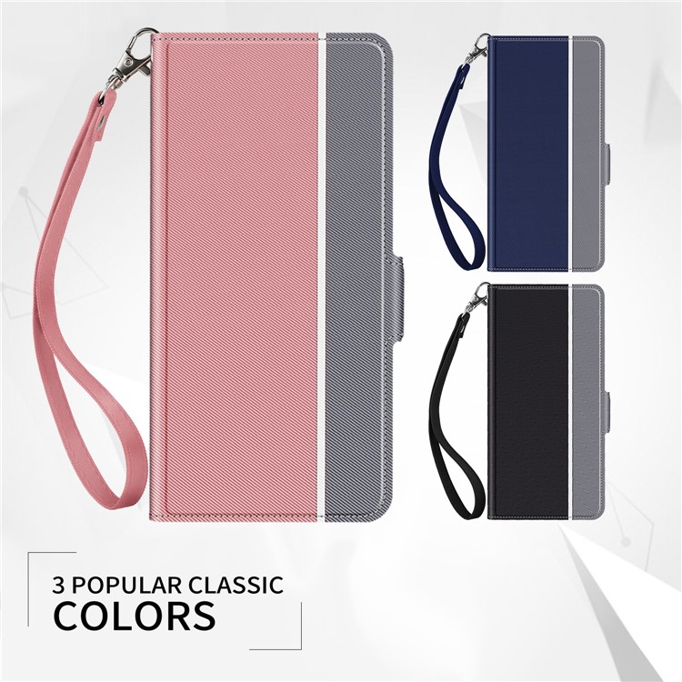 BaiYu Series Stylish Leather Dual Card Slots Phone Case with Stand Covering for Samsung Galaxy A20e - Rose Gold-10