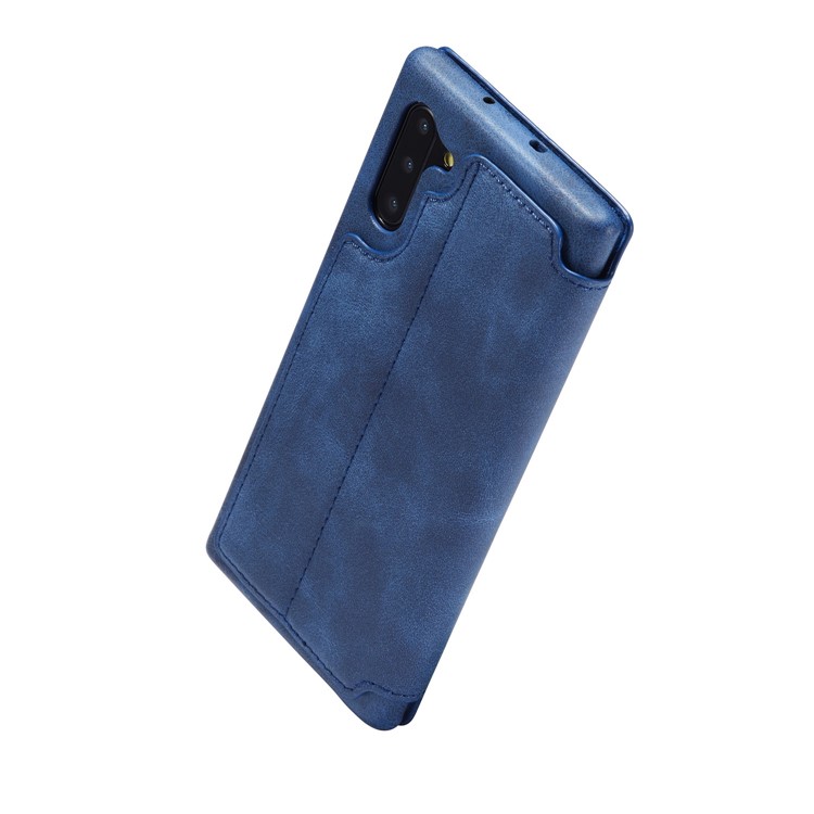 LC.IMEEKE Retro Style Card Slot Leather Case for Samsung Galaxy Note 10/Note 10 5G - Blue-5