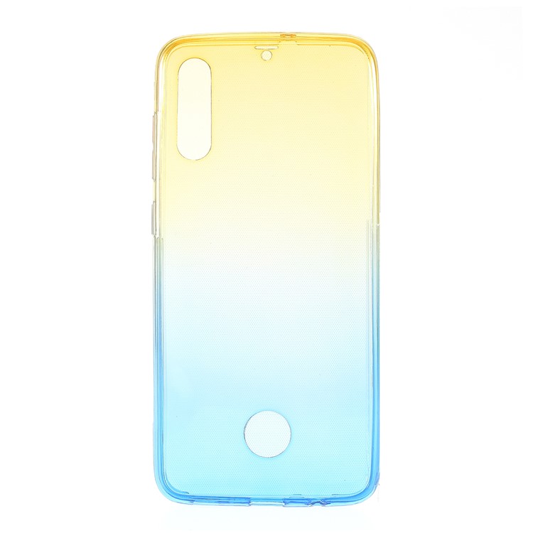 Gradient Color Front + Back 2-Piece TPU Case for Samsung Galaxy A70 - Blue/Yellow-5