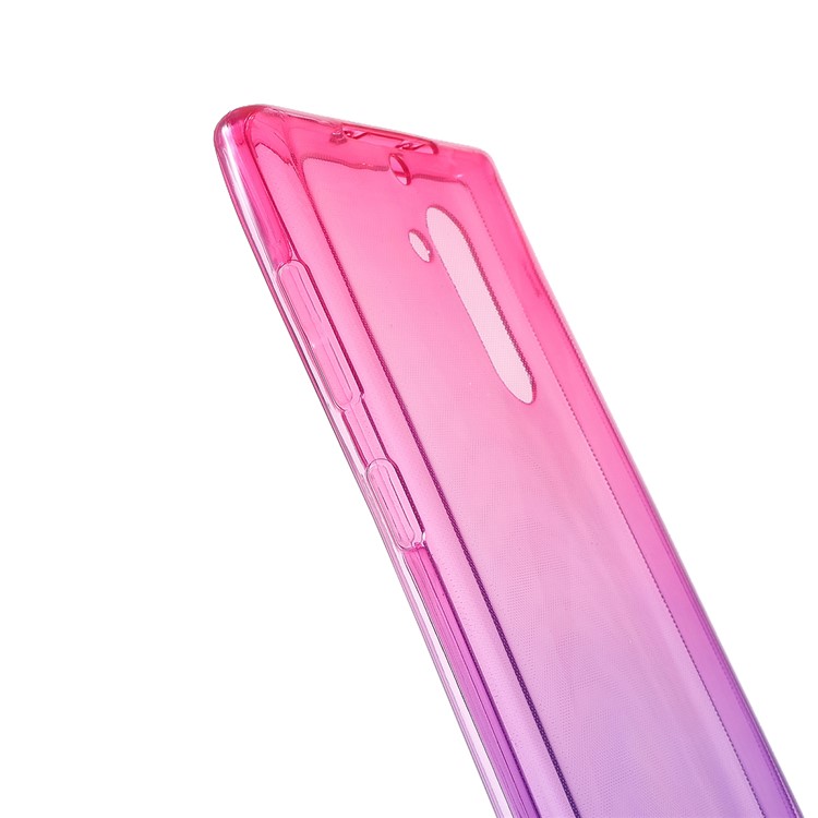 Gradient Color Front + Back 2-Piece TPU Case for Samsung Galaxy Note 10 / Note 10 5G - Pink/Purple-7