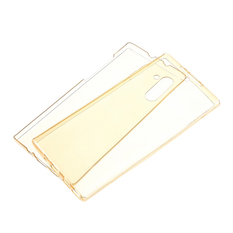 Front + Back 2-Piece TPU Case for Samsung Galaxy Note 10 / Note 10 5G - Yellow-1