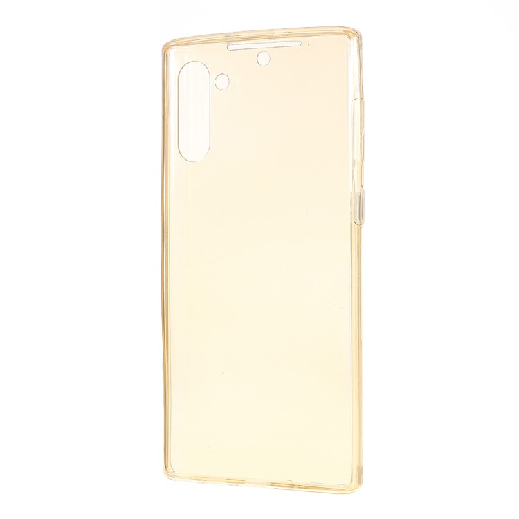 Front + Back 2-Piece TPU Case for Samsung Galaxy Note 10 / Note 10 5G - Yellow-5