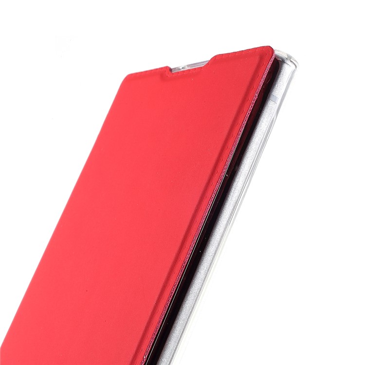 For Samsung Galaxy Note 10 / Note 10 5G Leather with Mirror Cell Covering  - Red-5