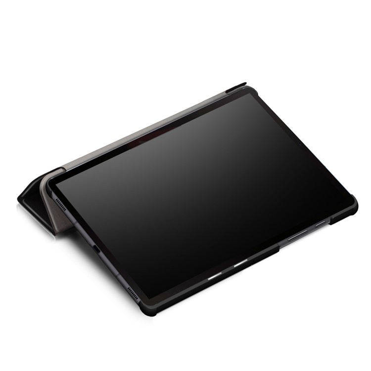 Funda De Tableta De Cuero Con Soporte De Impresión Triple Para Samsung Galaxy Tab S6 T860 / T865 - No Me Toques-7