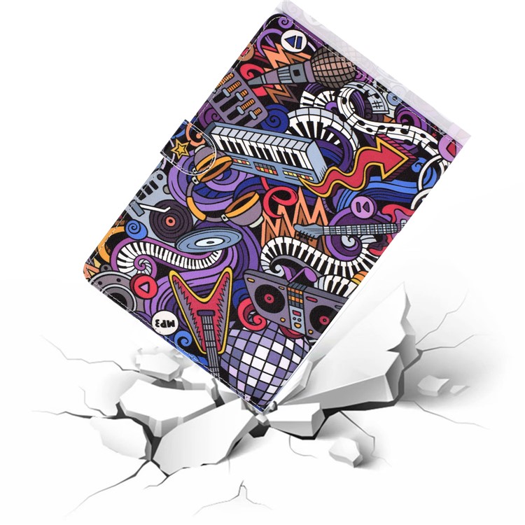 Pattern Leather Tablet Case for Samsung Galaxy Tab S5e SM-T720 - Piano-10