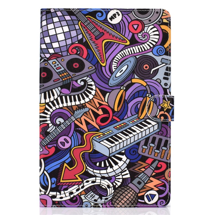 Pattern Leather Tablet Case for Samsung Galaxy Tab S5e SM-T720 - Piano-2