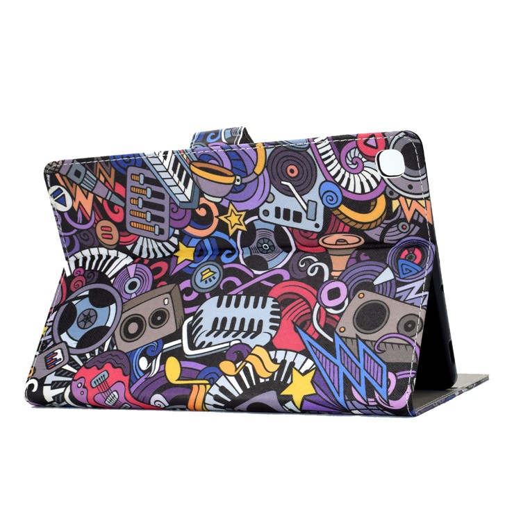 Pattern Leather Tablet Case for Samsung Galaxy Tab S5e SM-T720 - Piano-6