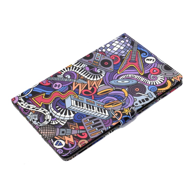 Pattern Leather Tablet Case for Samsung Galaxy Tab S5e SM-T720 - Piano-8