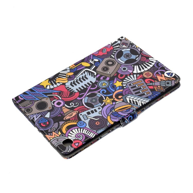 Pattern Leather Tablet Case for Samsung Galaxy Tab S5e SM-T720 - Piano-9