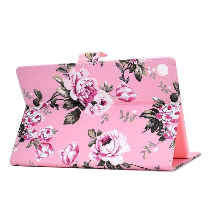 Pattern Leather Tablet Case for Samsung Galaxy Tab A 10.1 (2019) - Flower-6