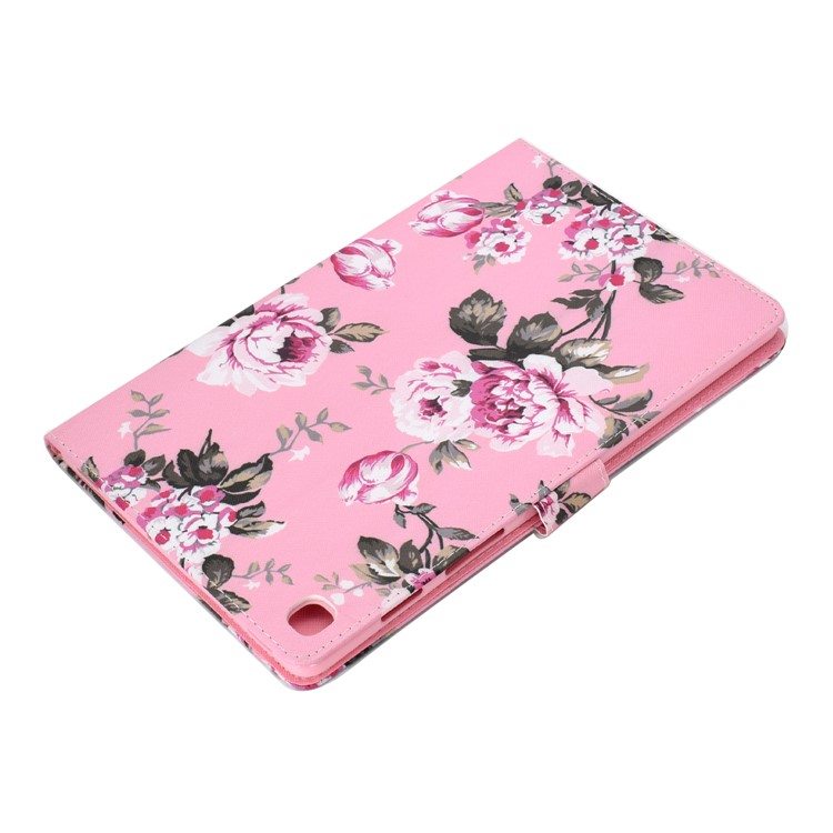 Pattern Leather Tablet Case for Samsung Galaxy Tab A 10.1 (2019) - Flower-9