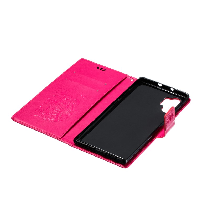 Imprint Elephant Leather Phone Shell for Samsung Galaxy Note 10 Plus - Rose-9