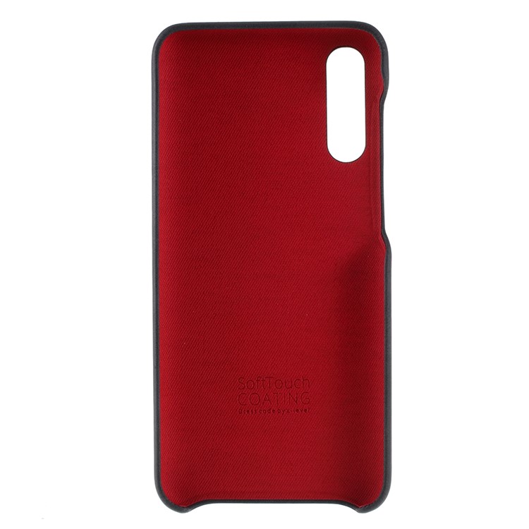 X-LEVEL Vintage Series PU Leather Coated PC Phone Casing for Samsung Galaxy A50 - Black-4