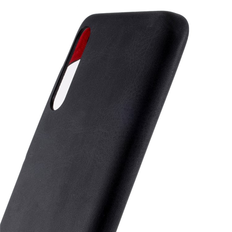 X-LEVEL Vintage Series PU Leather Coated PC Phone Casing for Samsung Galaxy A50 - Black-6