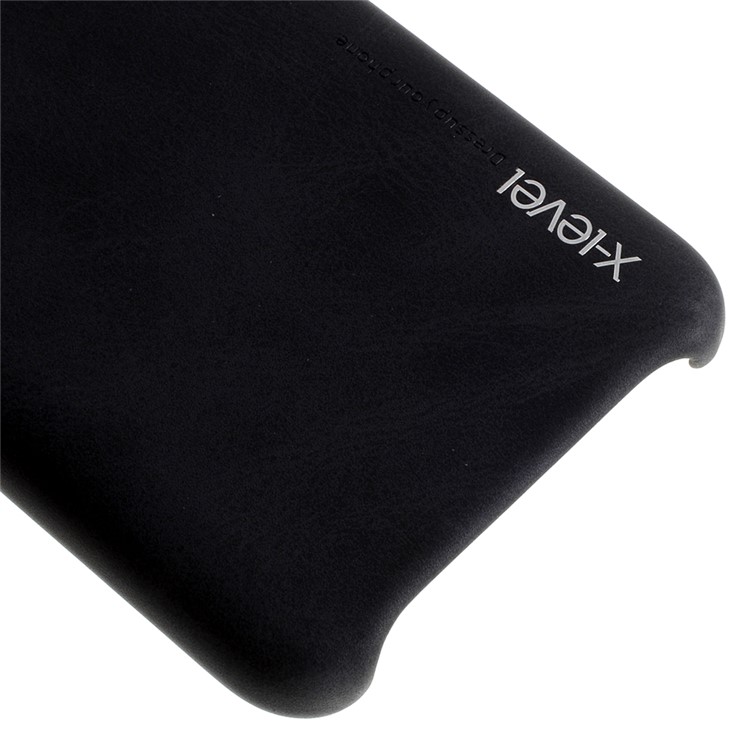 X-LEVEL Vintage Series PU Leather Coated PC Phone Casing for Samsung Galaxy A50 - Black-8