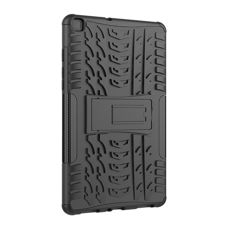 Tire Pattern PC + TPU Hybrid Tablet Case Avec Kickstand Pour Samsung Galaxy Tab A 8.0 Wi-Fi (2019) SM-T290 - le Noir