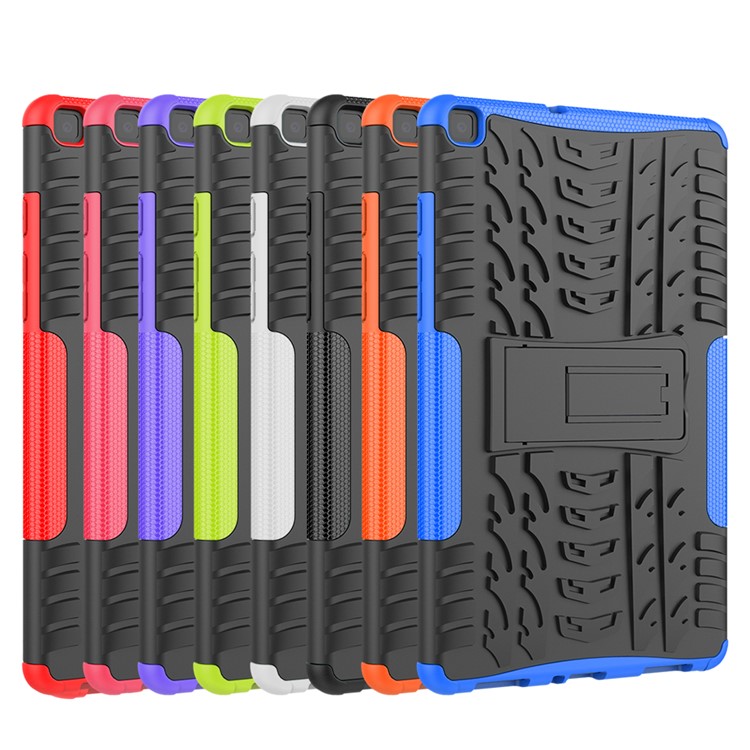 Шаблон Шин PC + TPU Hybrid Pablet Case с Kickstand Для Samsung Galaxy Tab A 8.0 Wi-Fi (2019) SM-T290 - Черный