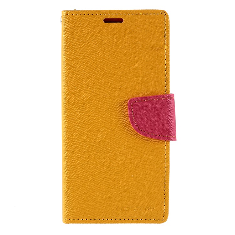 MERCURY GOOSPERY Leather Wallet Case for Samsung Galaxy Note 10 / Note 10 5G - Yellow-1