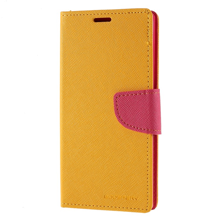 MERCURY GOOSPERY Leather Wallet Case for Samsung Galaxy Note 10 / Note 10 5G - Yellow-2