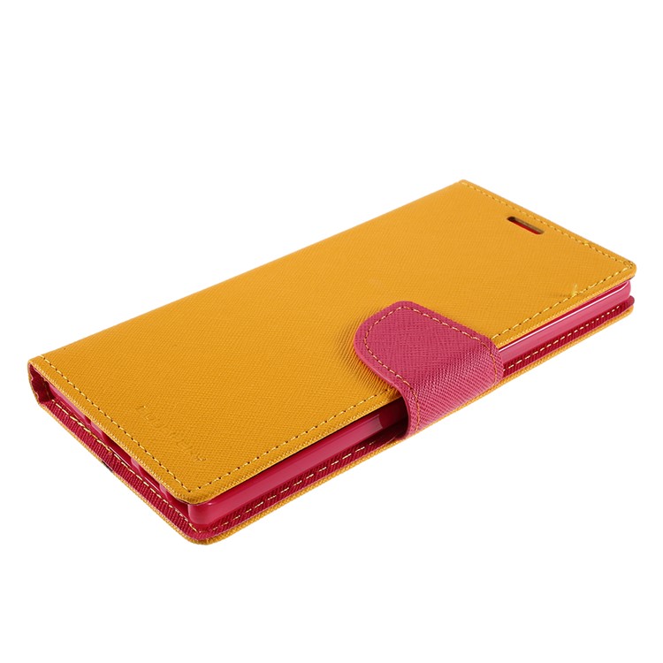 MERCURY GOOSPERY Leather Wallet Case for Samsung Galaxy Note 10 / Note 10 5G - Yellow-6