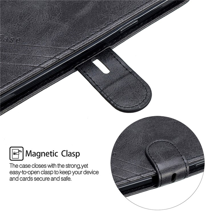 Carteira De Couro Stand Case Para Samsung Galaxy S9 SM-G960 - Preto-7