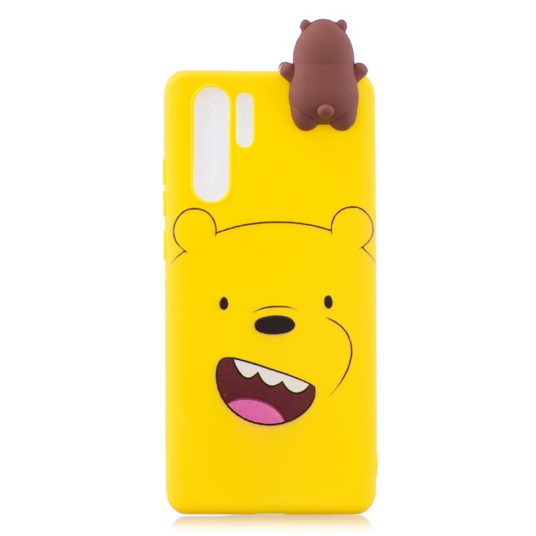 3D Animal Doll Decor Pattern Printing TPU Phone Casing for Samsung Galaxy Note 10 Plus/Note 10 Plus 5G - Smiling Bear-2