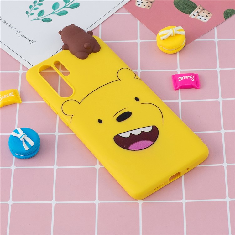 3D Animal Doll Decor Pattern Printing TPU Phone Casing for Samsung Galaxy Note 10 Plus/Note 10 Plus 5G - Smiling Bear-6