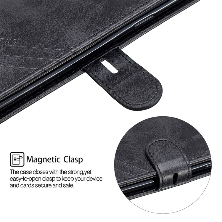 Funda Con Soporte De Billetera De Cuero De PU Para Samsung Galaxy S9 Plus SM-G965 - Negro-7